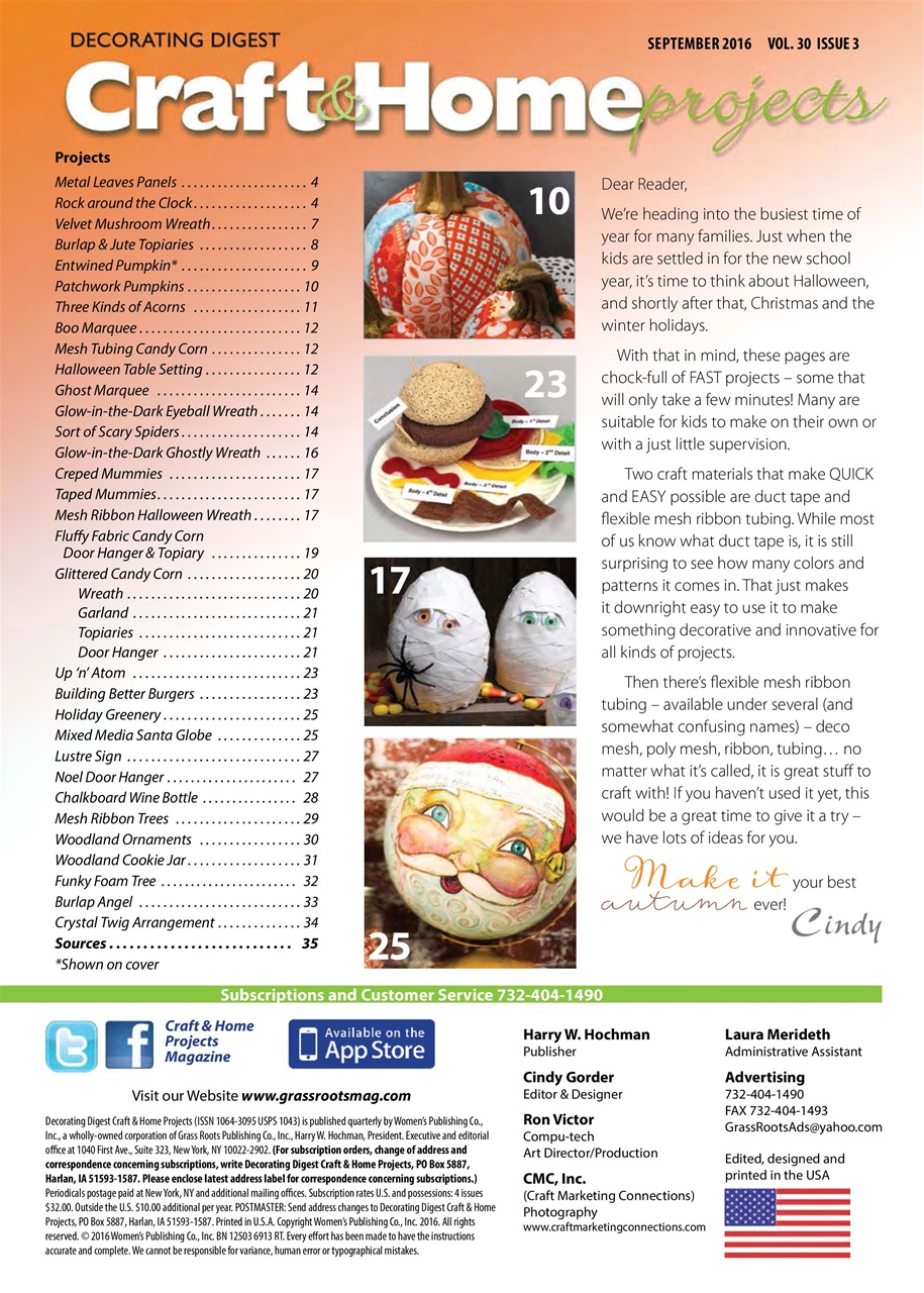 Craft & Home Projects Preview Pages