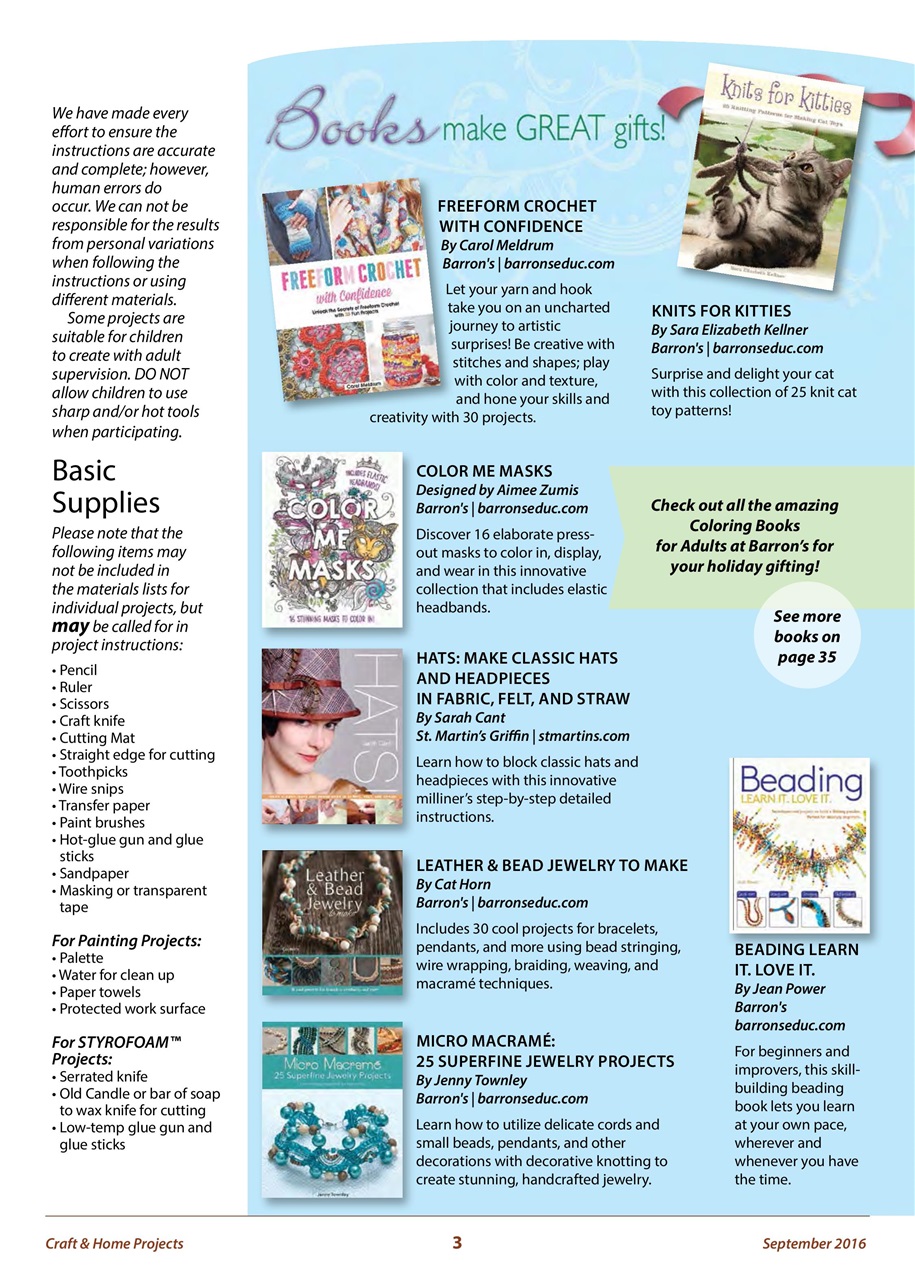 Craft & Home Projects Preview Pages
