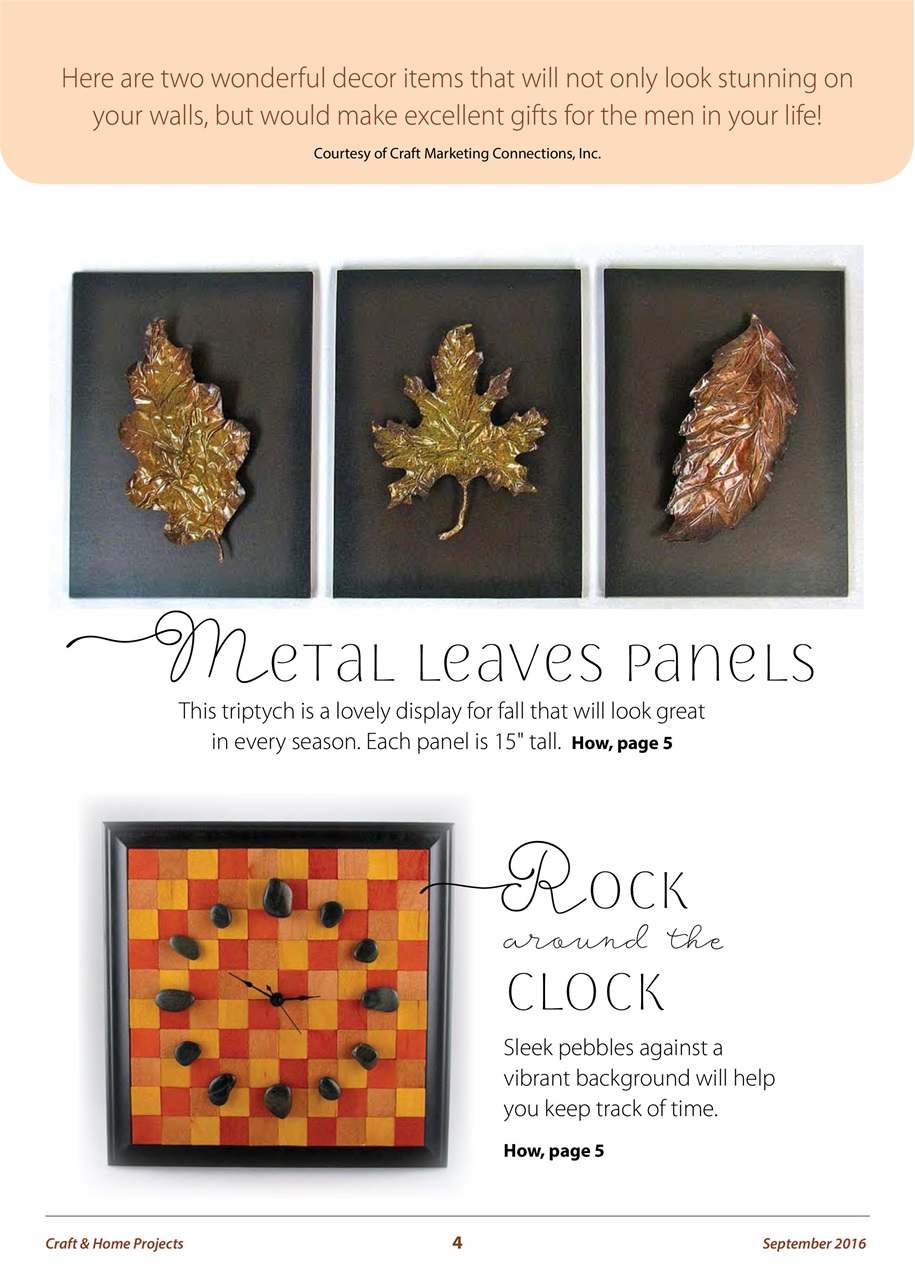Craft & Home Projects Preview Pages