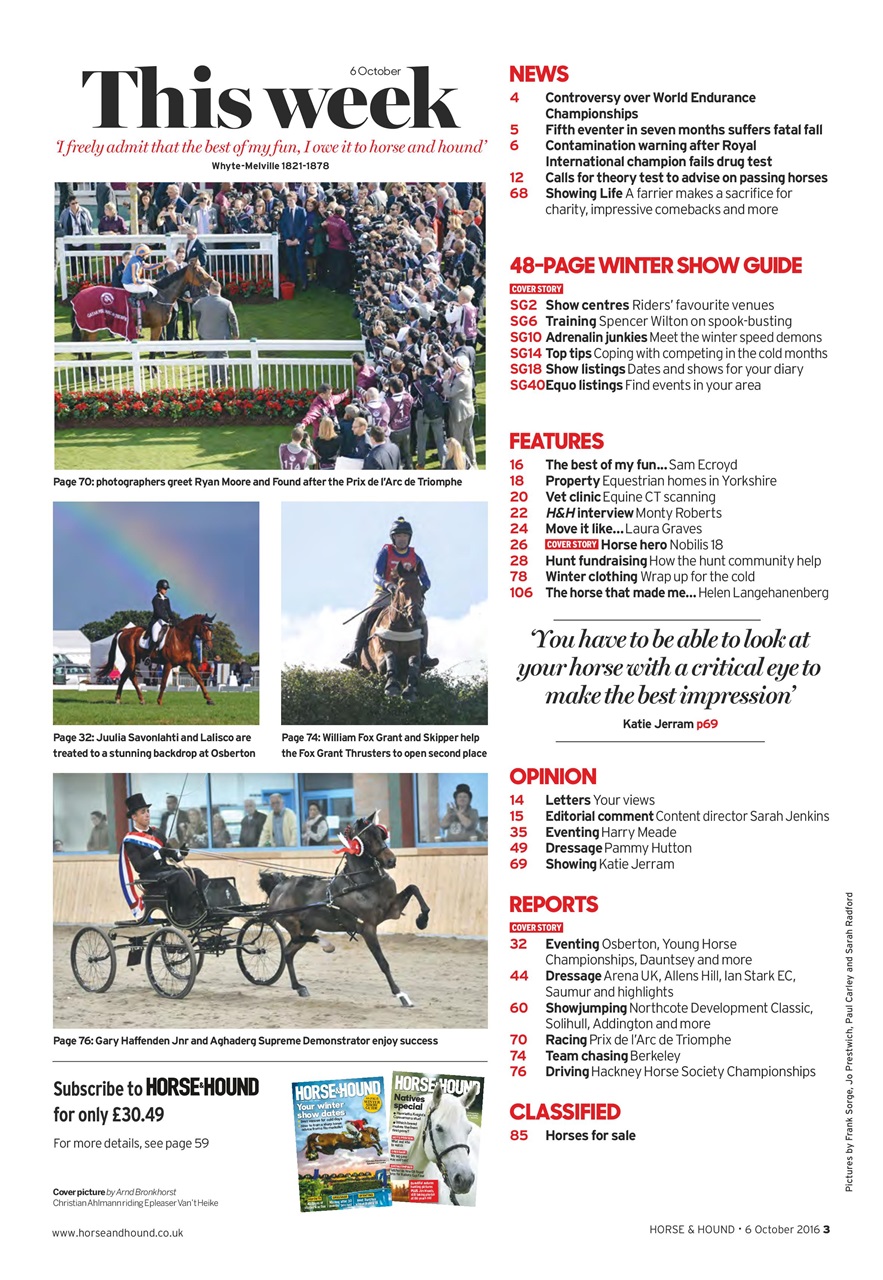 Horse & Hound Preview Pages