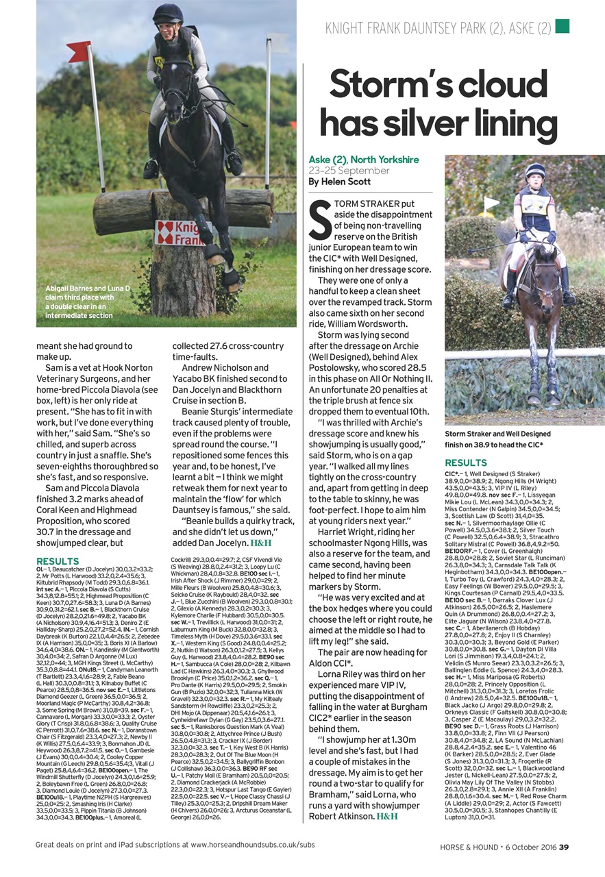 Horse & Hound Preview Pages