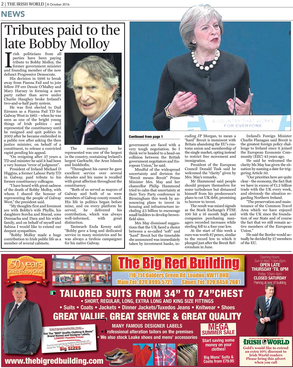 Irish World Preview Pages