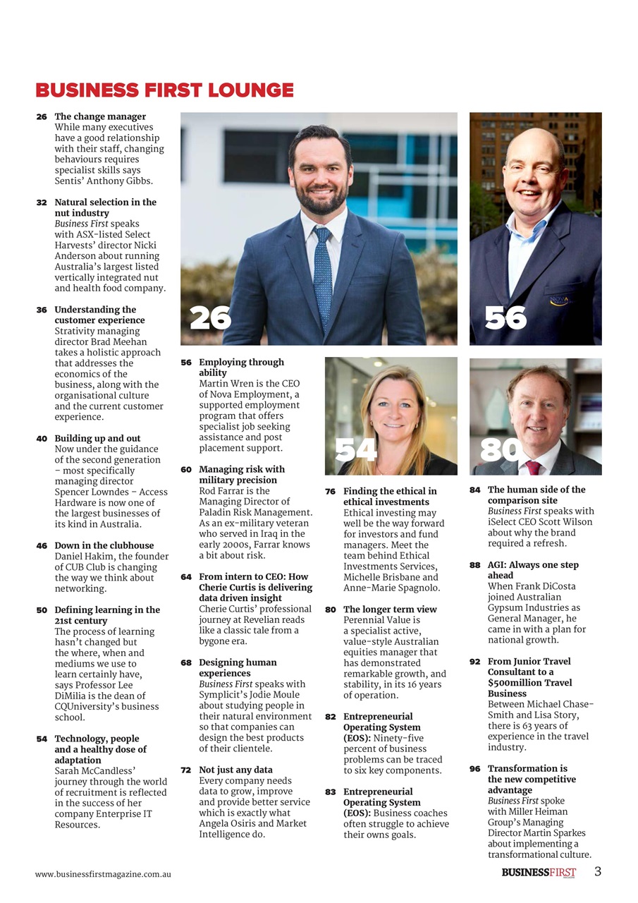 Business First Magazine Preview Pages