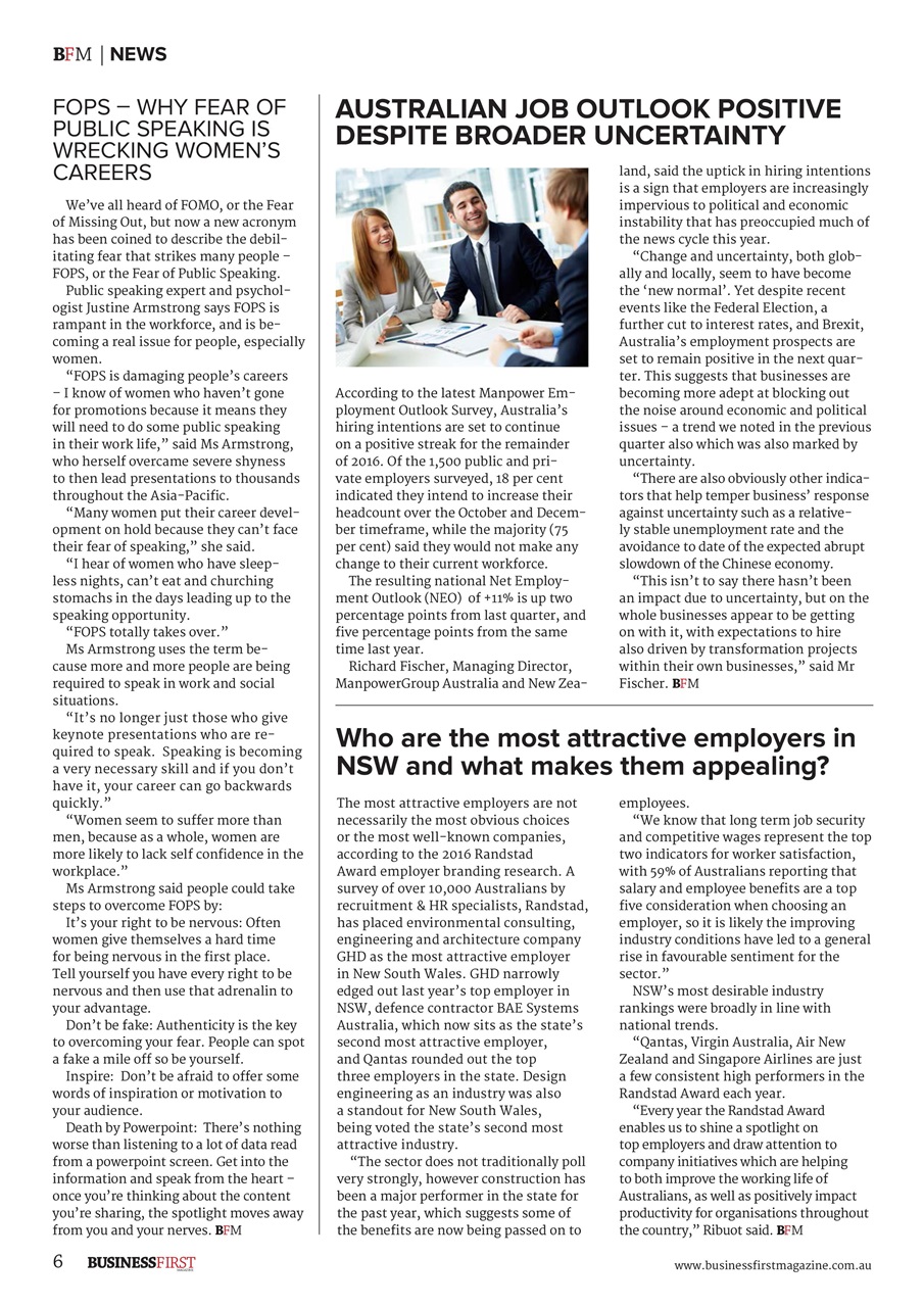 Business First Magazine Preview Pages