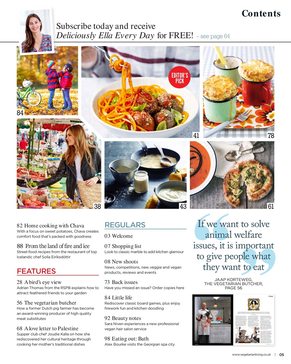 Vegetarian Living Preview Pages