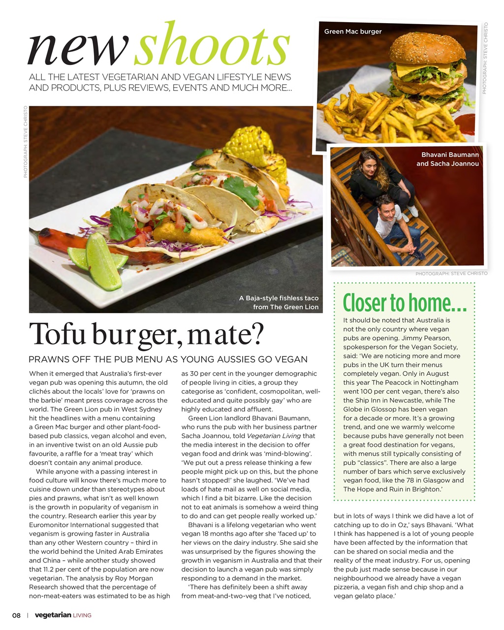 Vegetarian Living Preview Pages