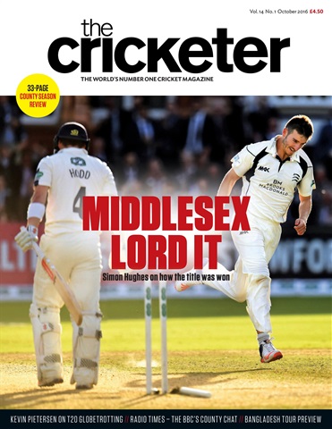 The Cricketer Magazine issue October 2016