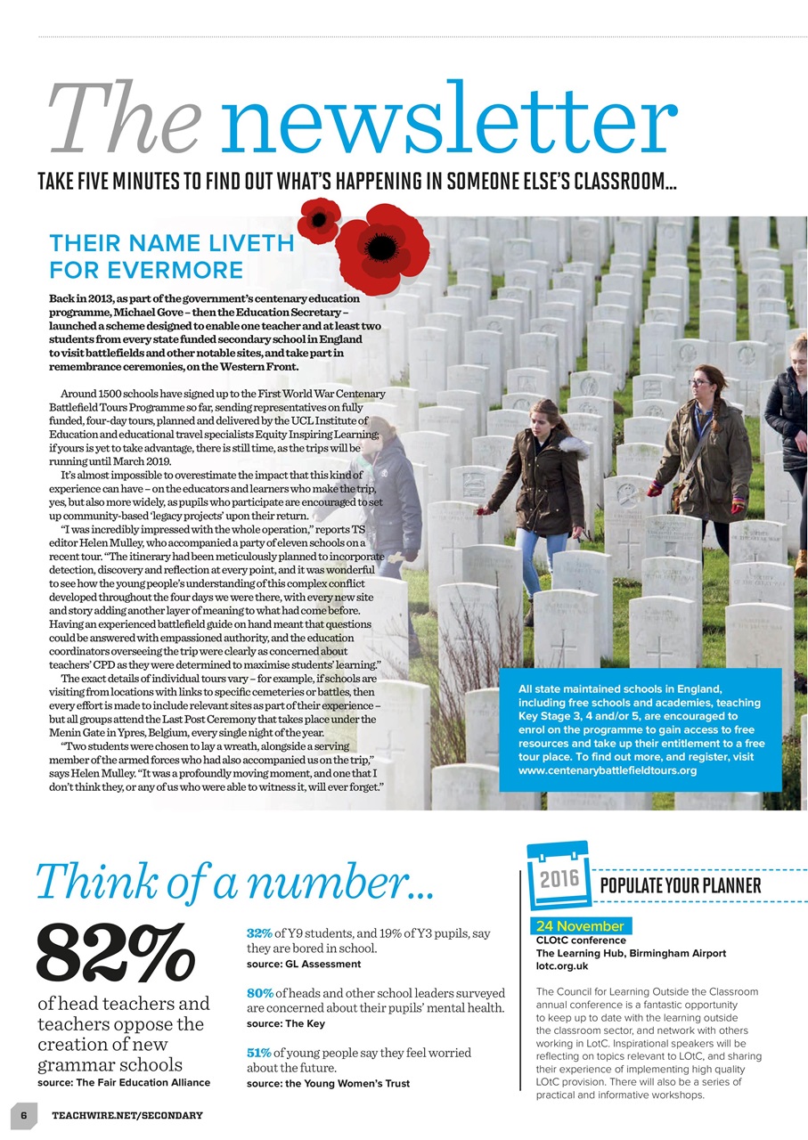 Teach Secondary Preview Pages