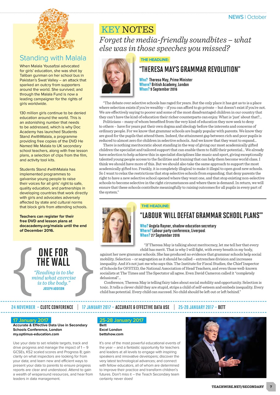 Teach Secondary Preview Pages