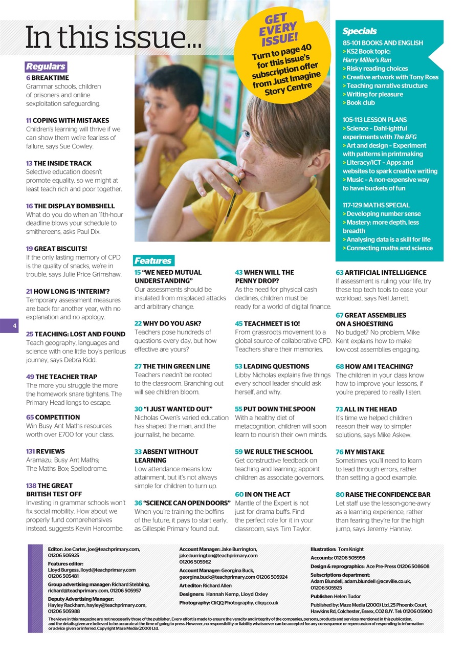 Teach Primary Preview Pages