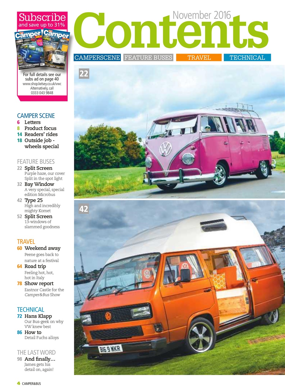 VW Camper Preview Pages