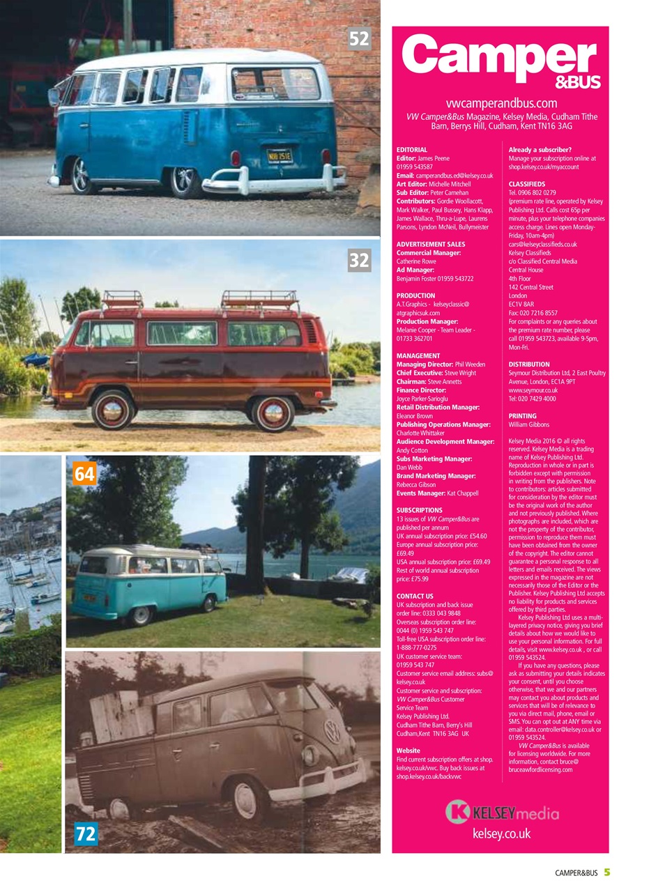 VW Camper Preview Pages