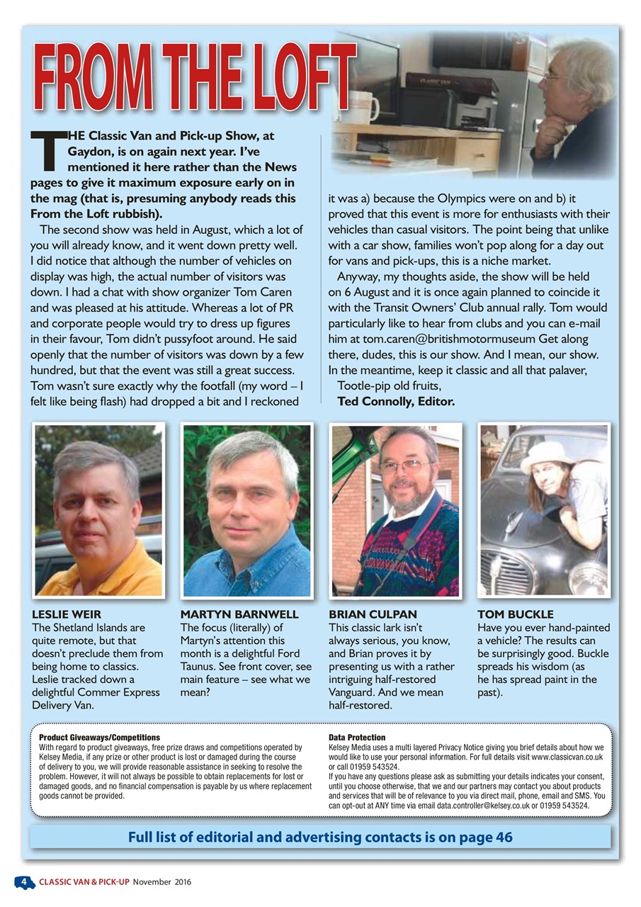 Classic Van & Pick-up Preview Pages