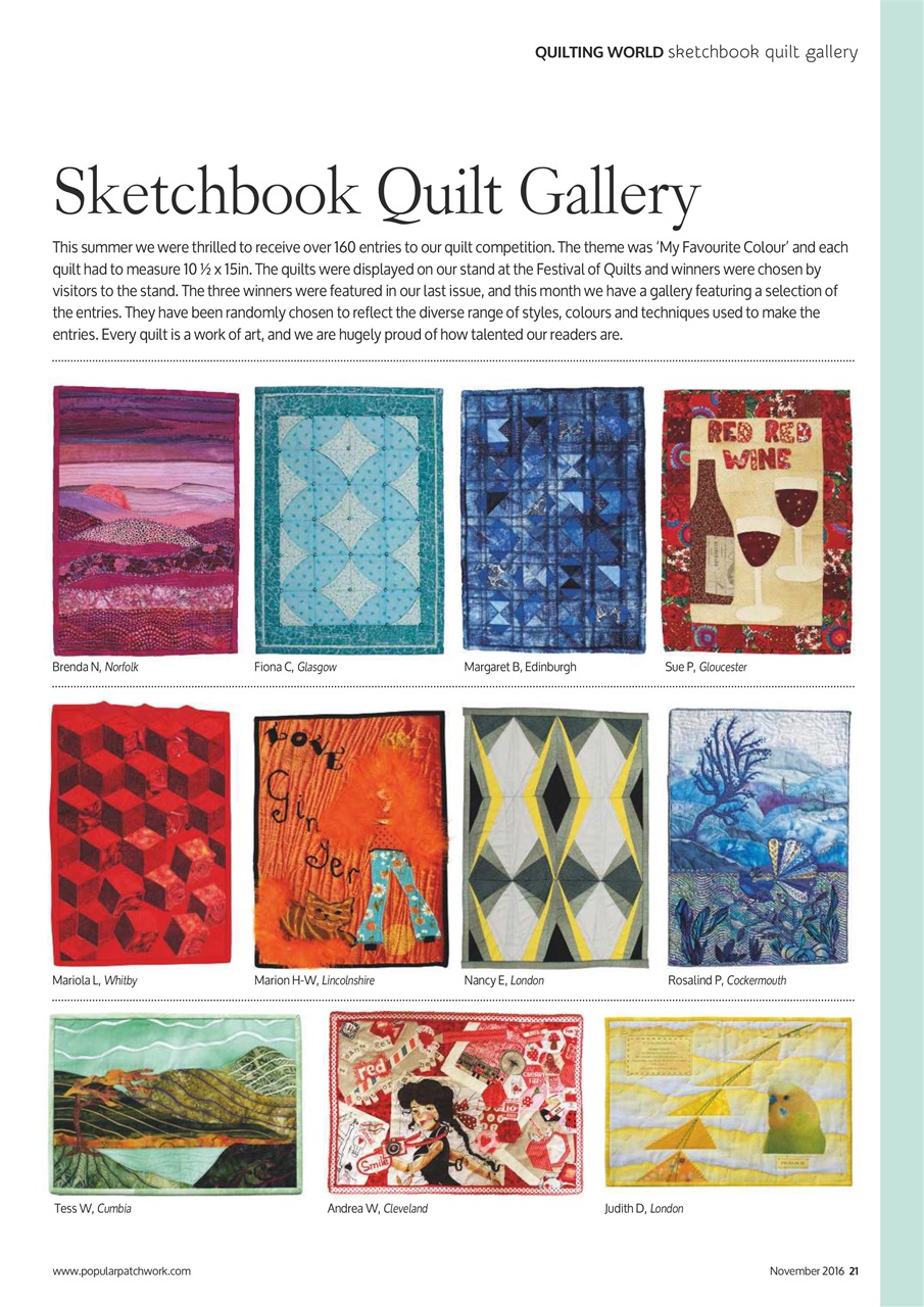 Popular Patchwork Magazine Preview Pages