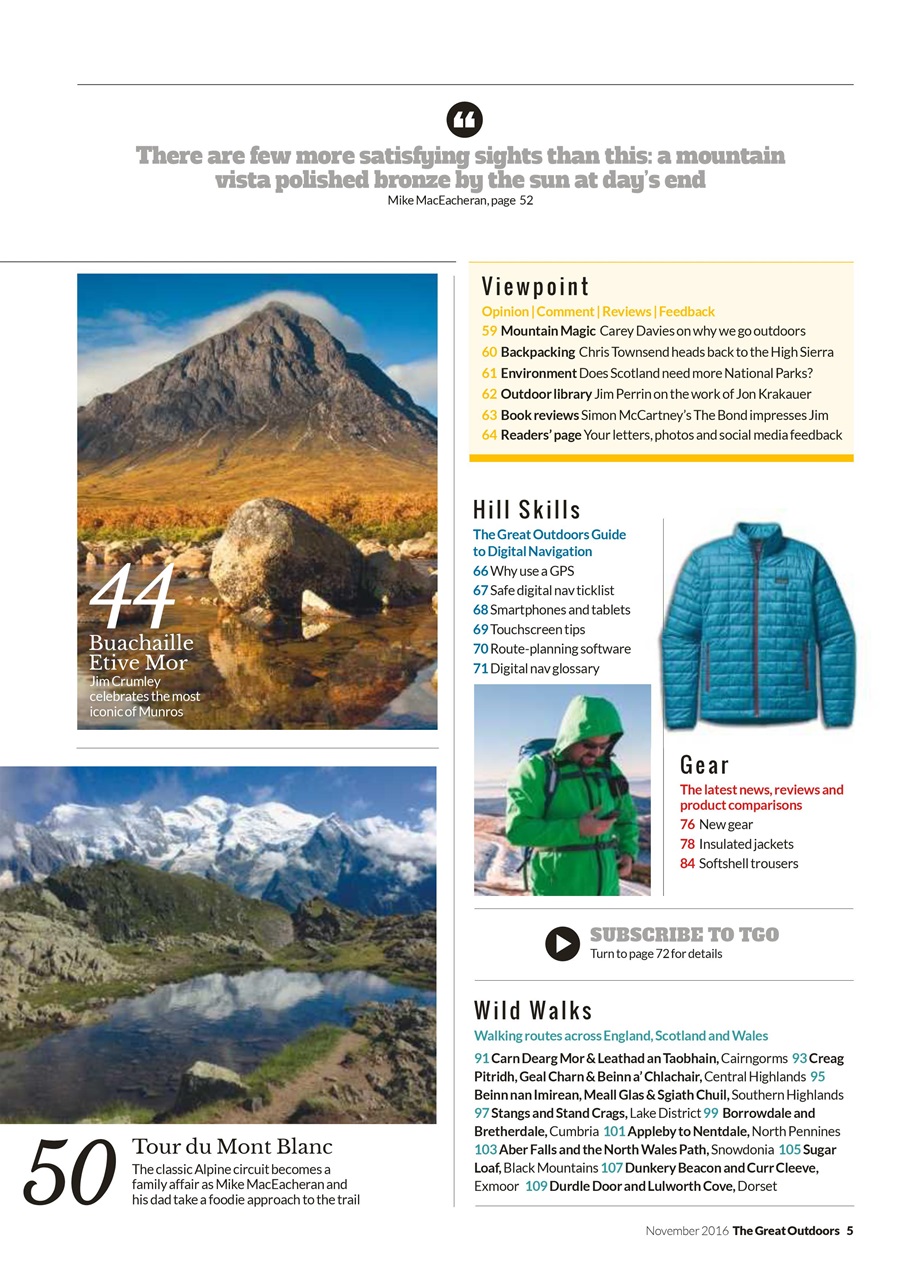 TGO - The Great Outdoors Magazine Preview Pages