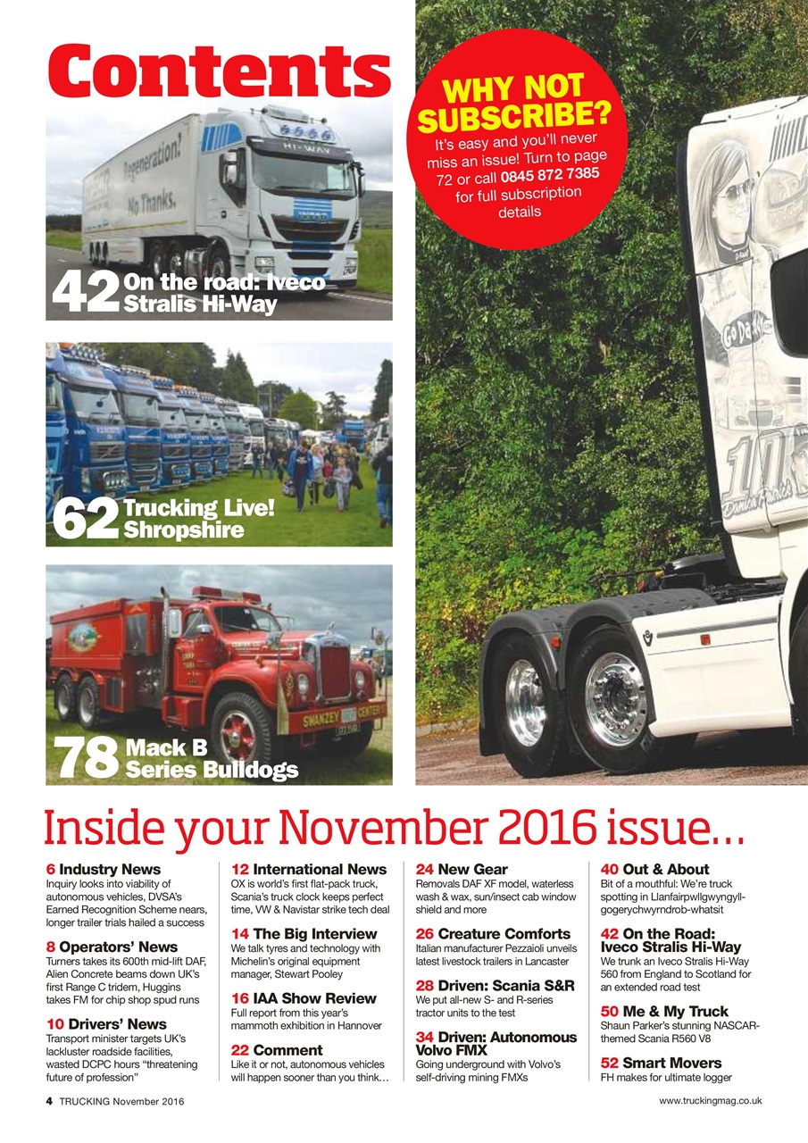 Trucking Magazine Preview Pages