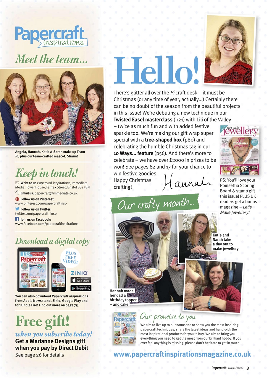 Papercraft Inspirations Preview Pages
