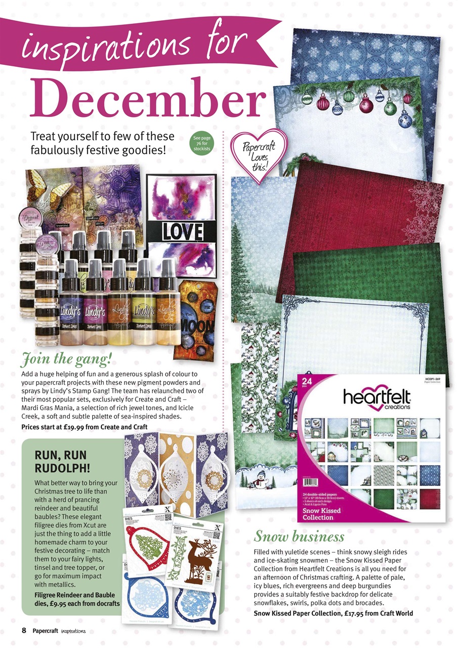 Papercraft Inspirations Preview Pages