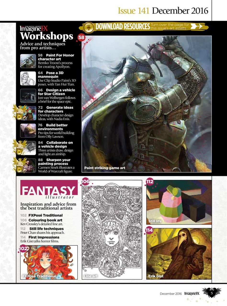 ImagineFX Preview Pages