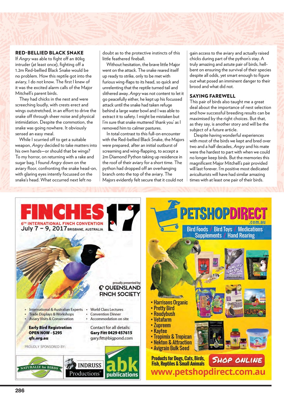 Australian Birdkeeper Magazine Preview Pages