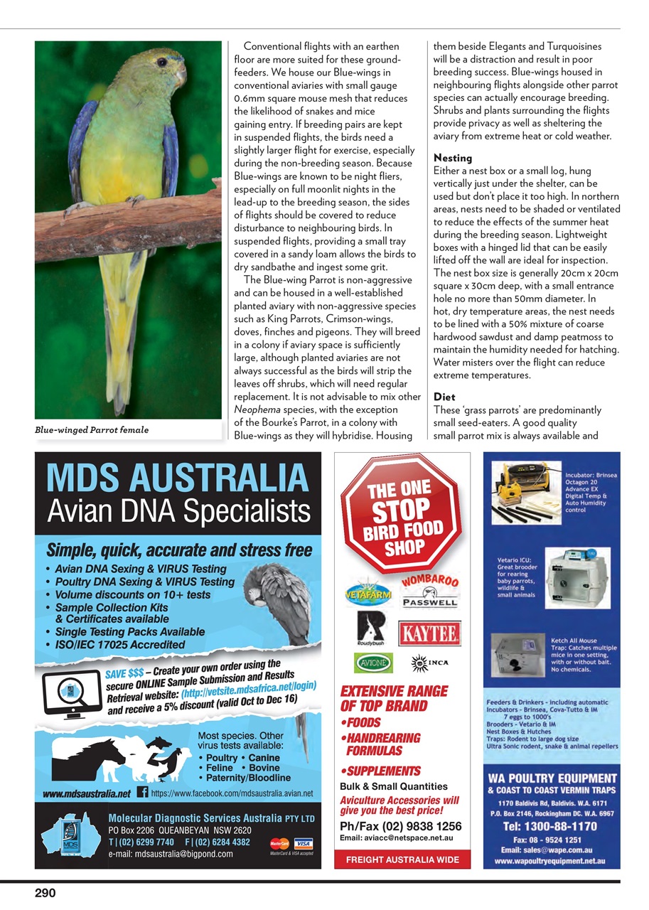 Australian Birdkeeper Magazine Preview Pages