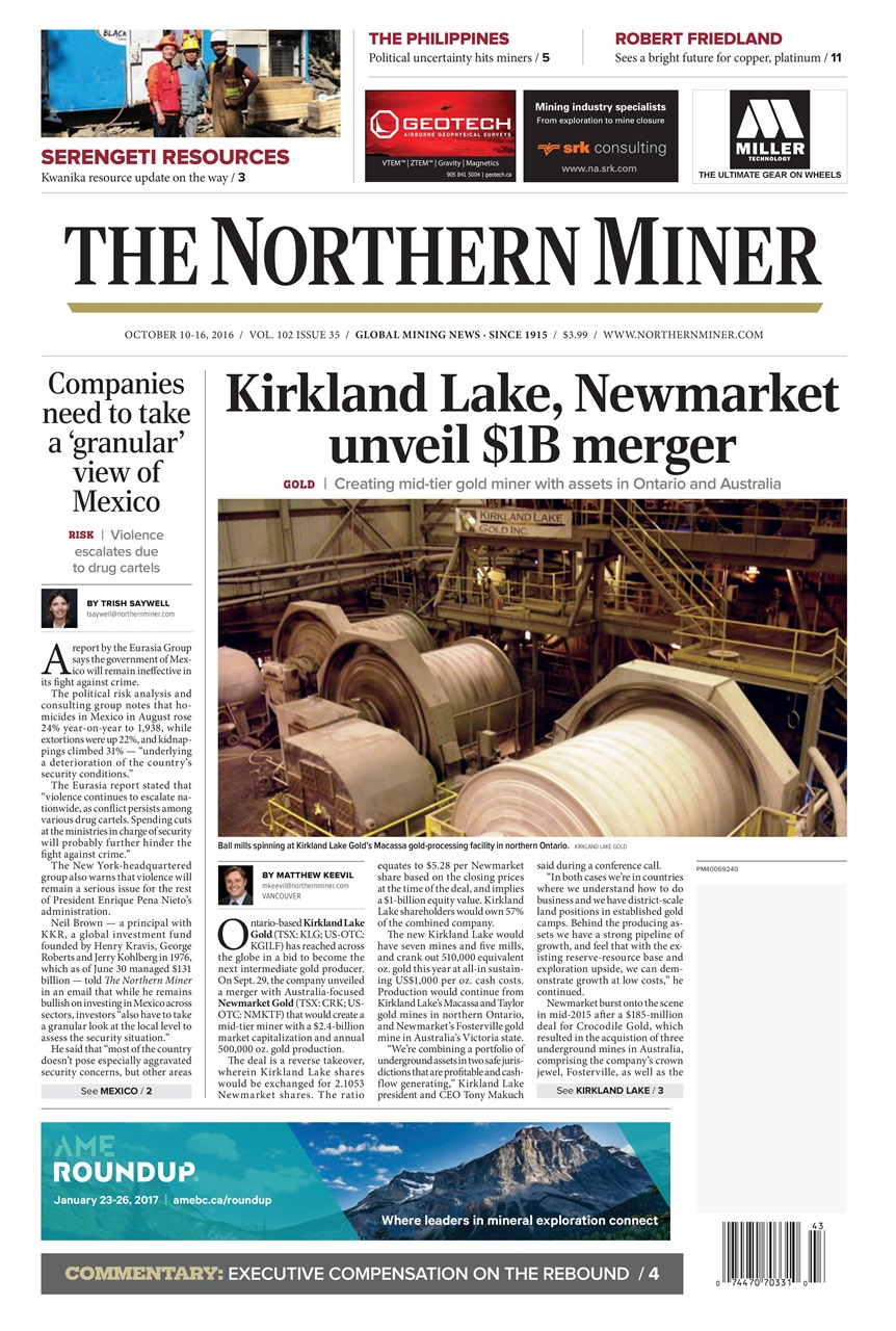 The Northern Miner Preview Pages