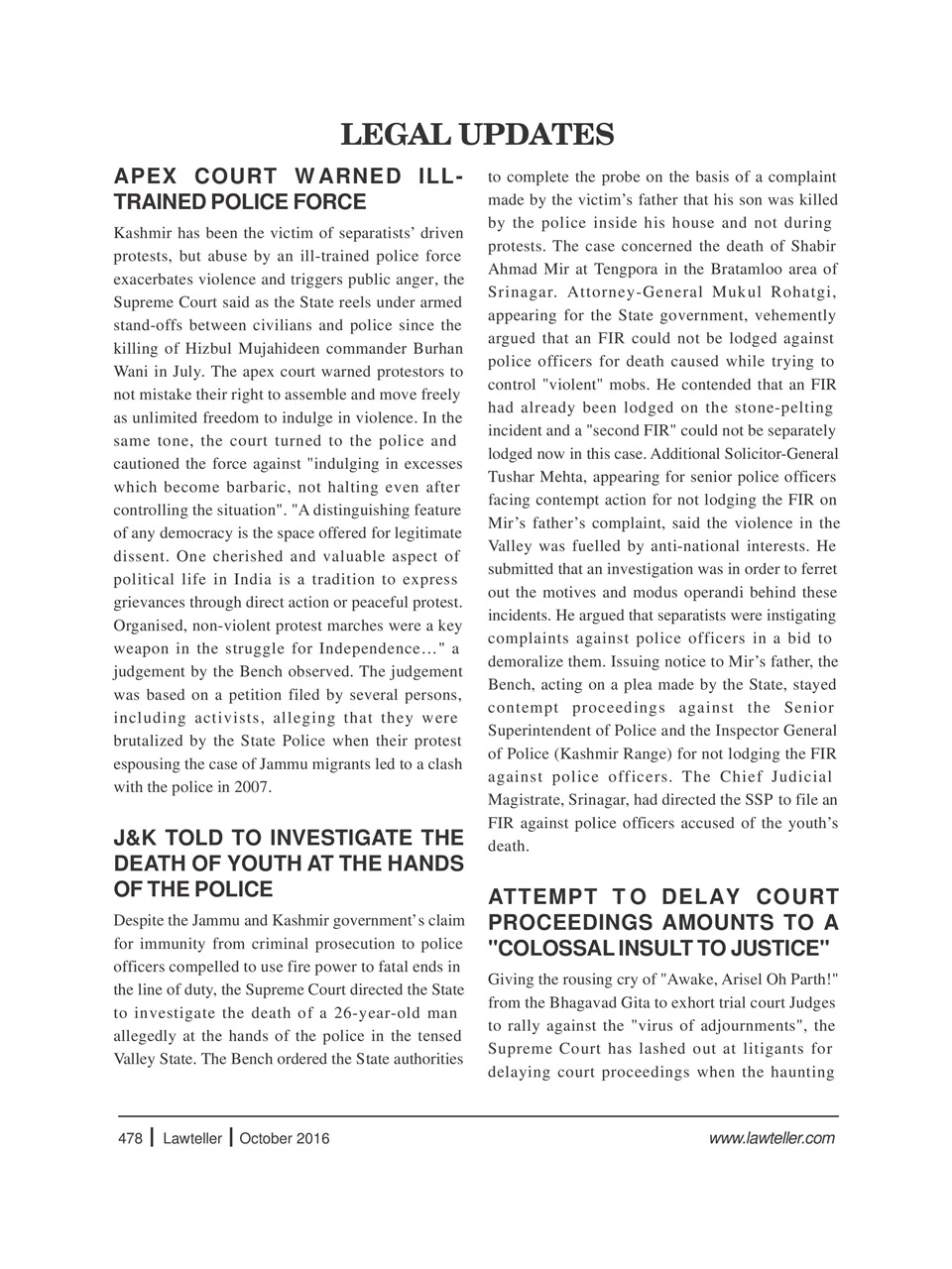 Lawteller – A Legal Awareness Magazine Preview Pages