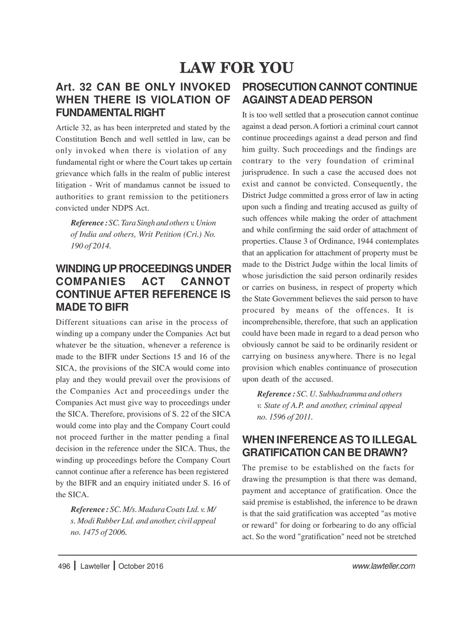 Lawteller – A Legal Awareness Magazine Preview Pages