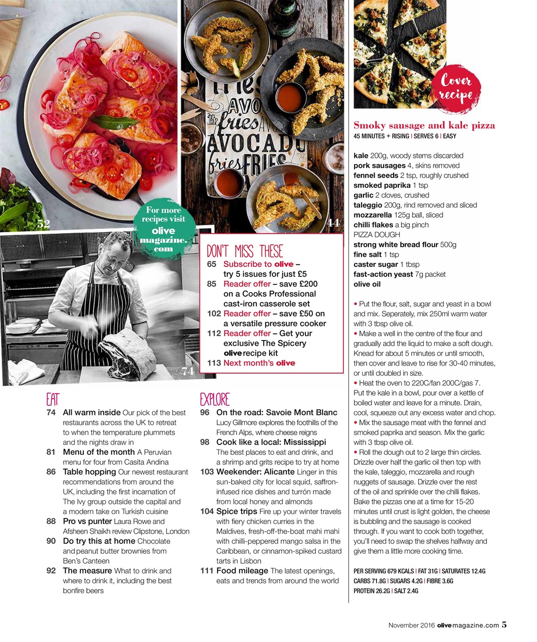 Olive Magazine Preview Pages