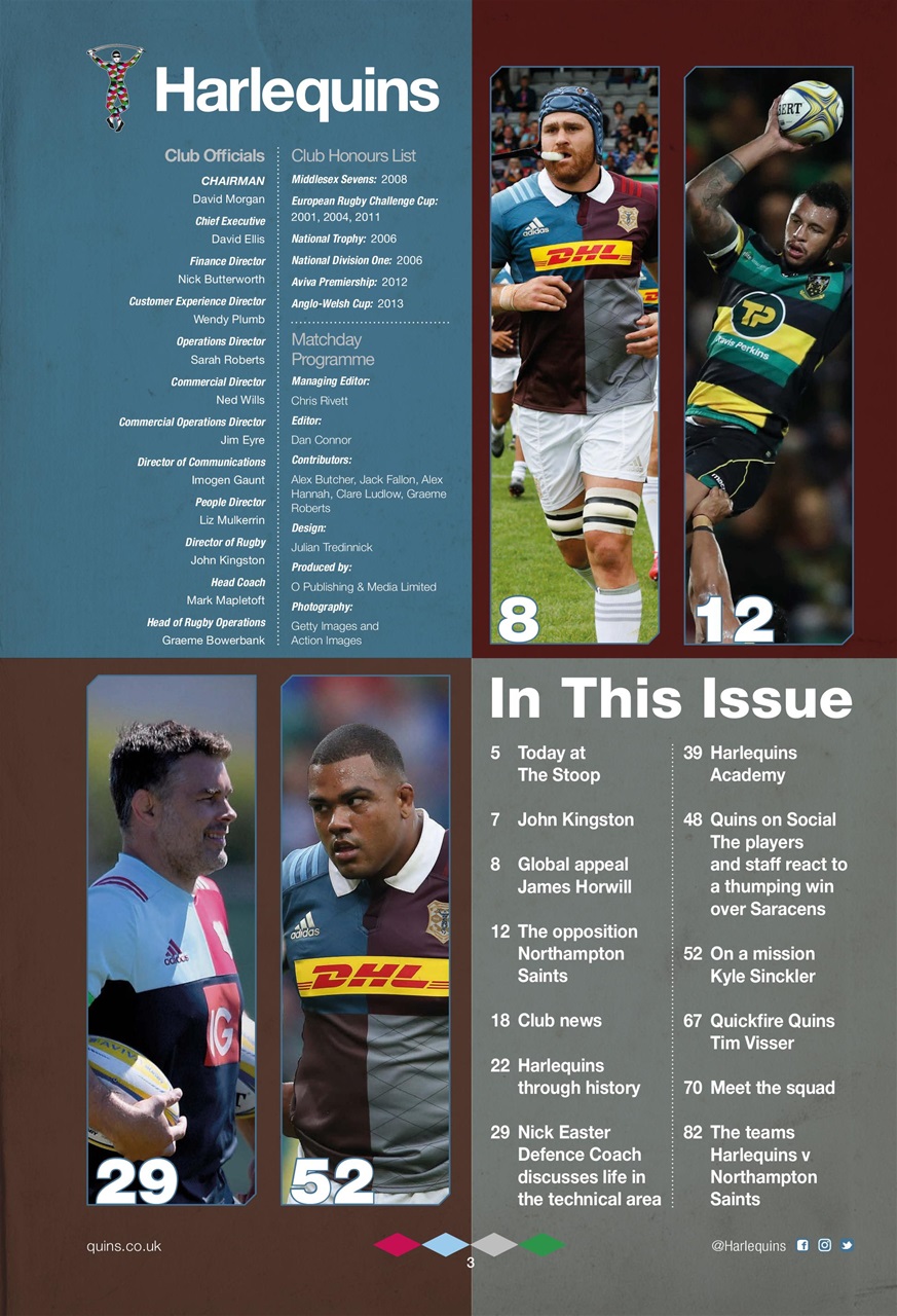 Harlequins Preview Pages