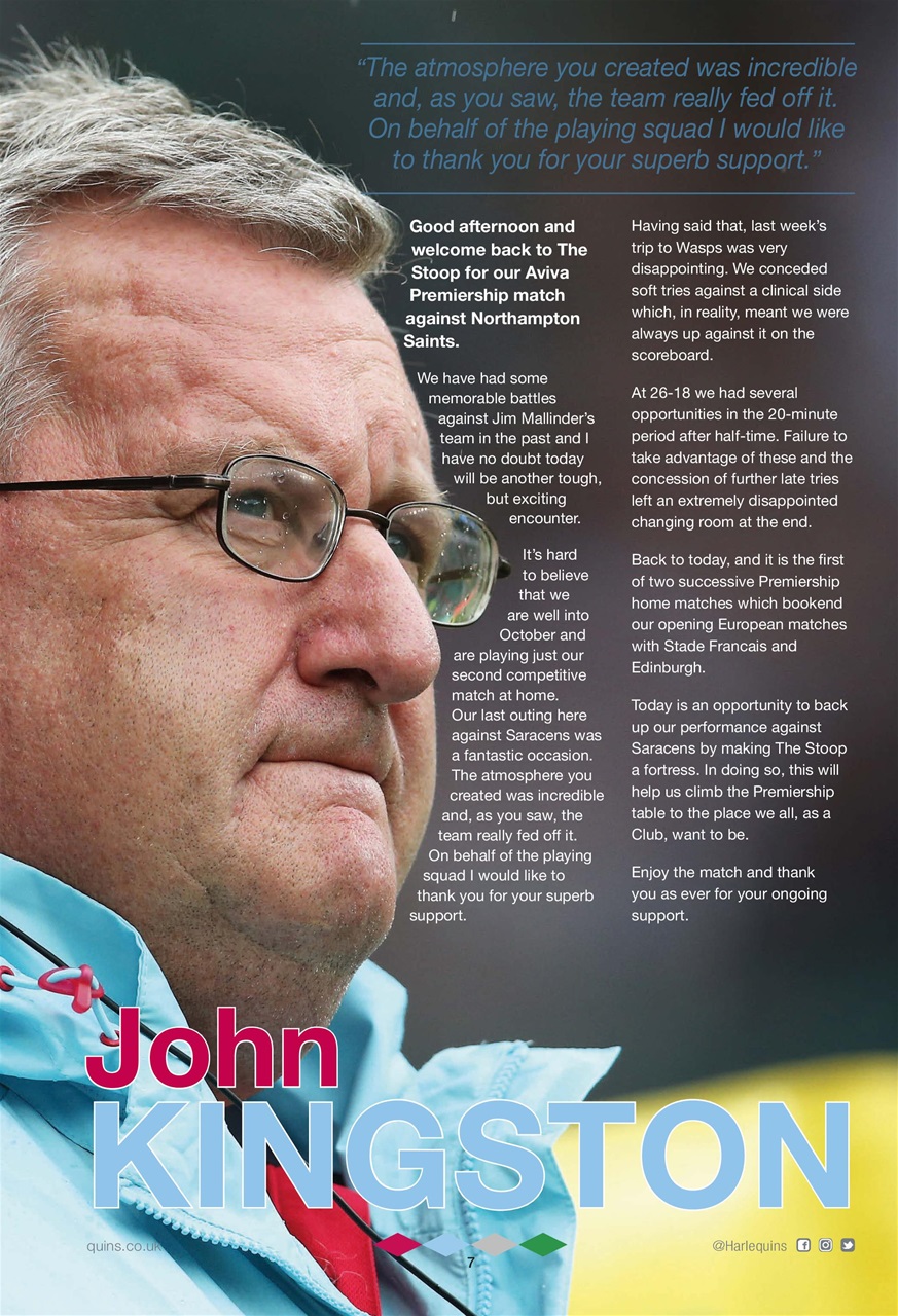 Harlequins Preview Pages