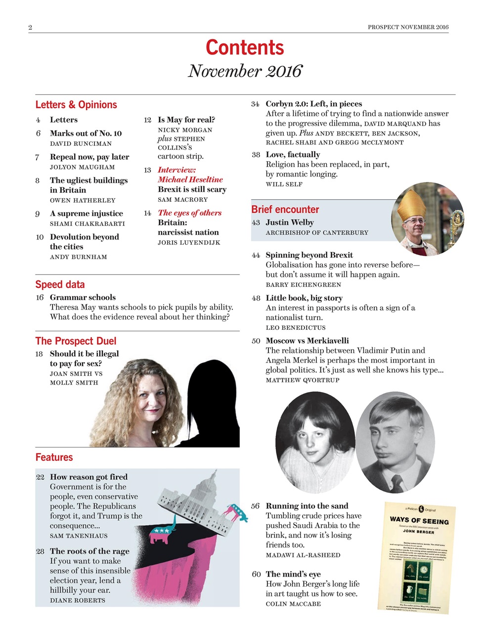 Prospect Magazine Preview Pages