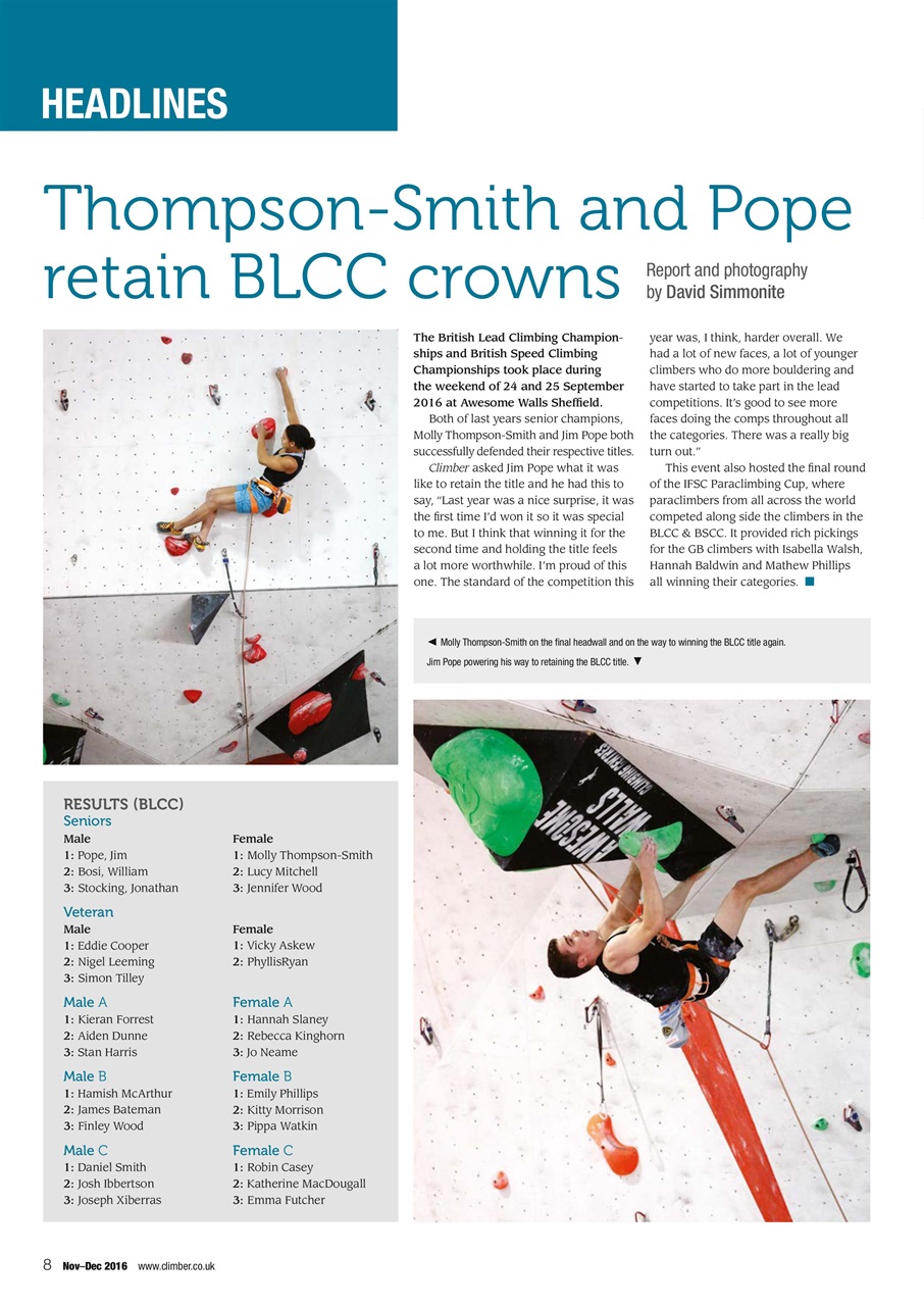 Climber Preview Pages
