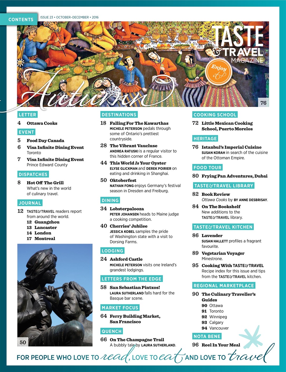 Taste & Travel International Preview Pages