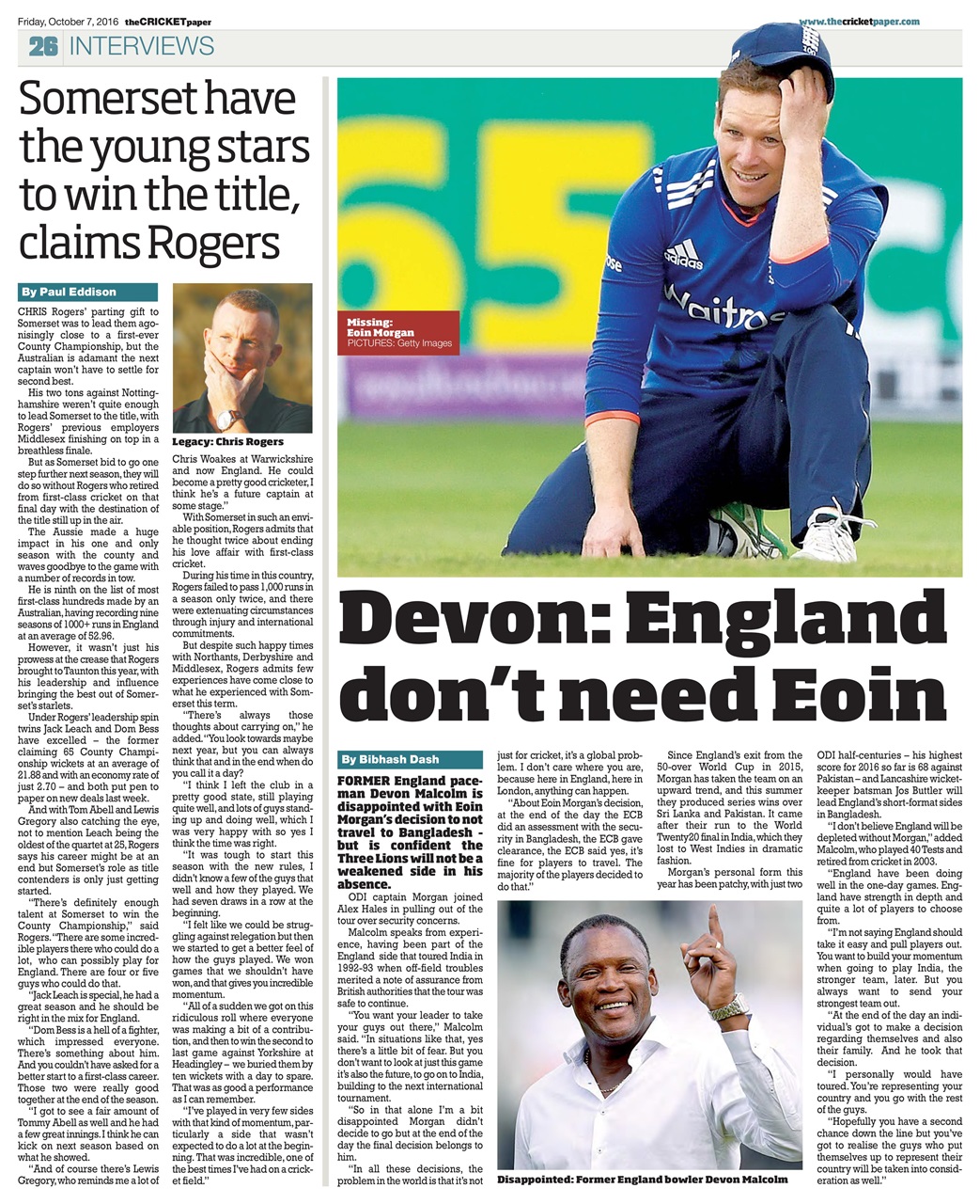 The Cricket Paper Preview Pages
