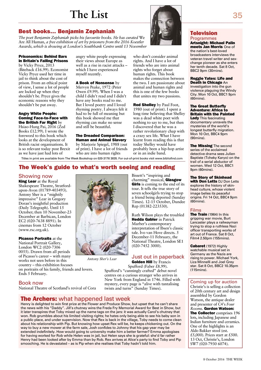 The Week Preview Pages