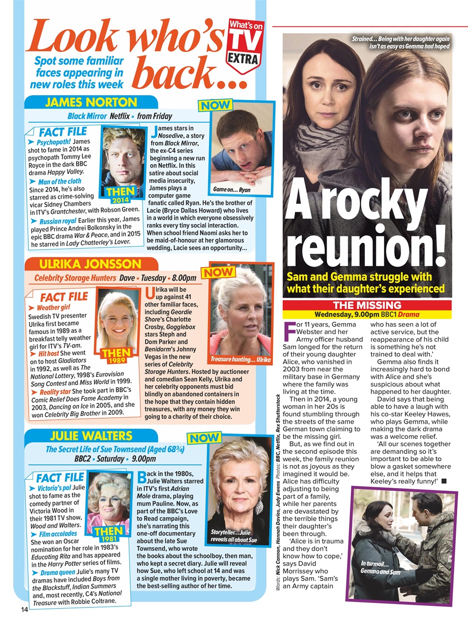 What's on TV Preview Pages
