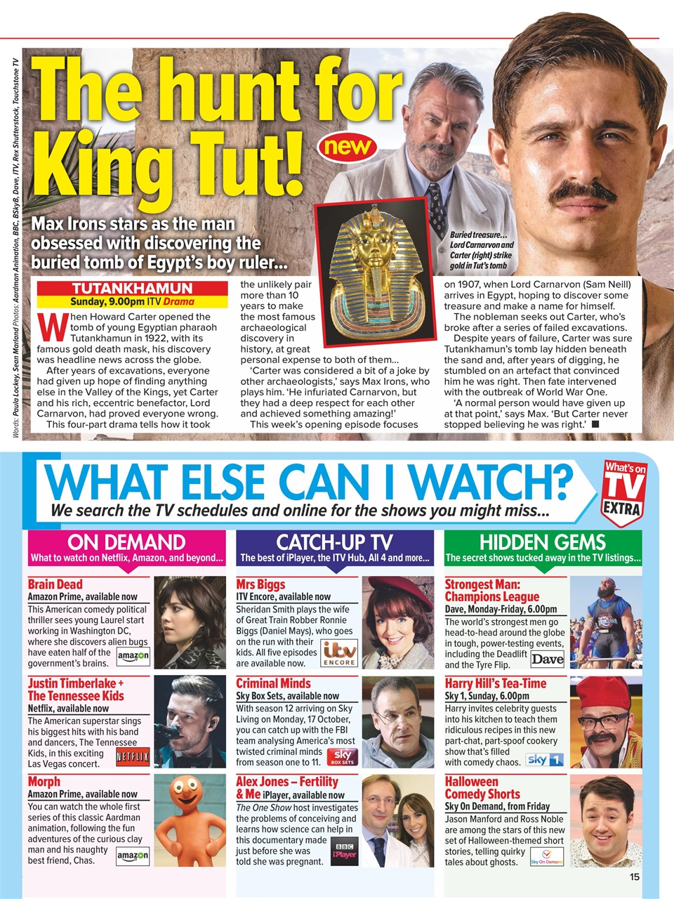 What's on TV Preview Pages