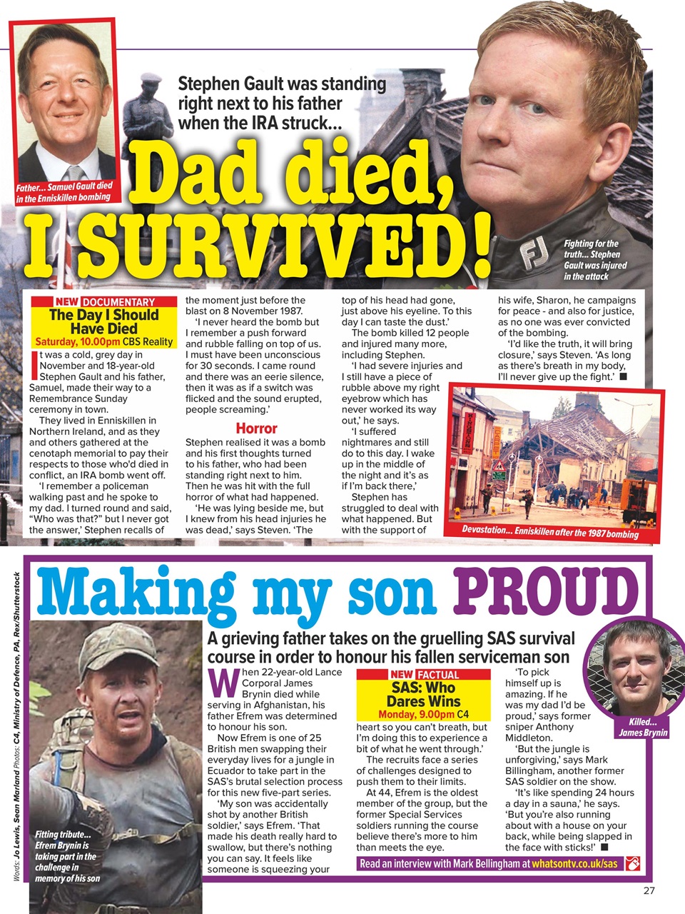 What's on TV Preview Pages