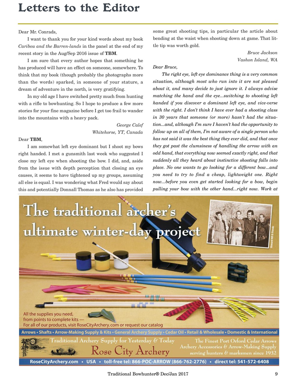 Traditional Bowhunter Magazine Preview Pages