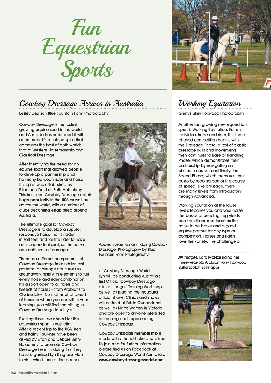 Australian Arabian Horse News Preview Pages