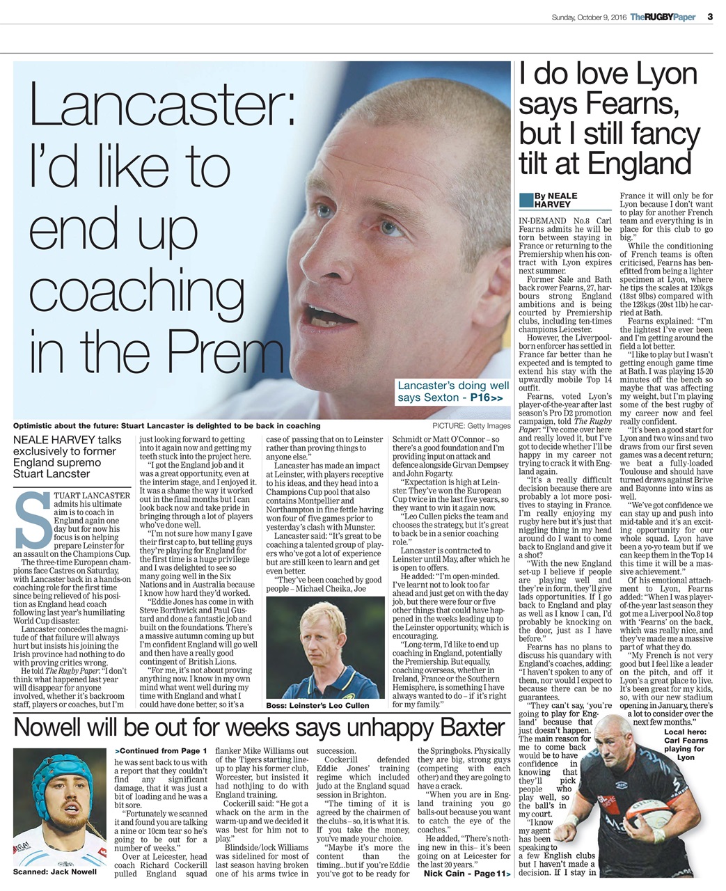The Rugby Paper Preview Pages