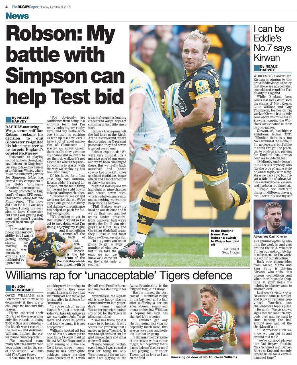 The Rugby Paper Preview Pages