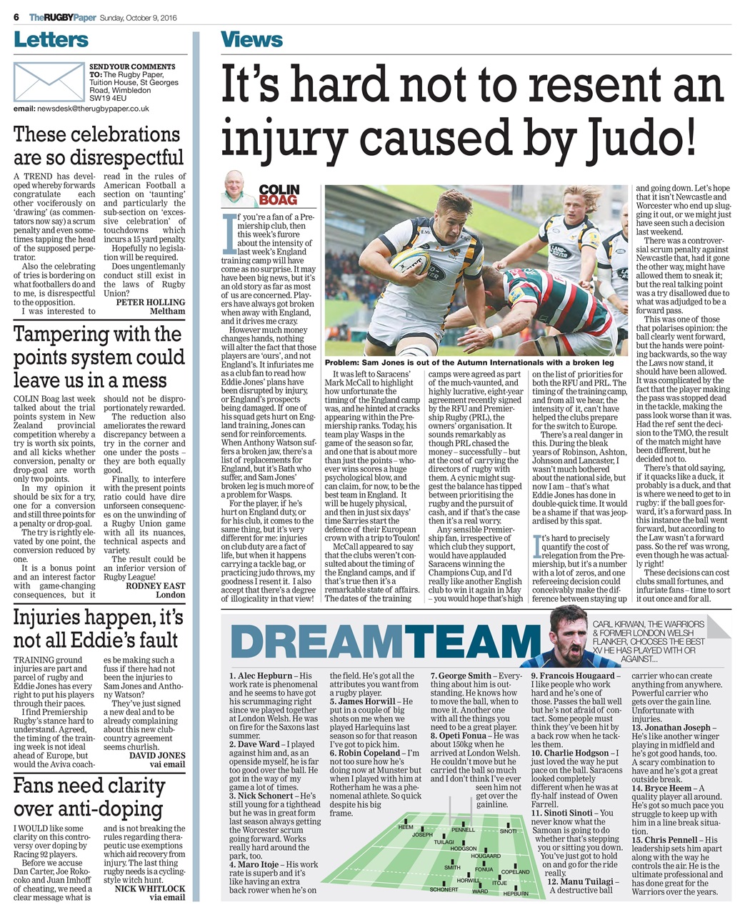 The Rugby Paper Preview Pages
