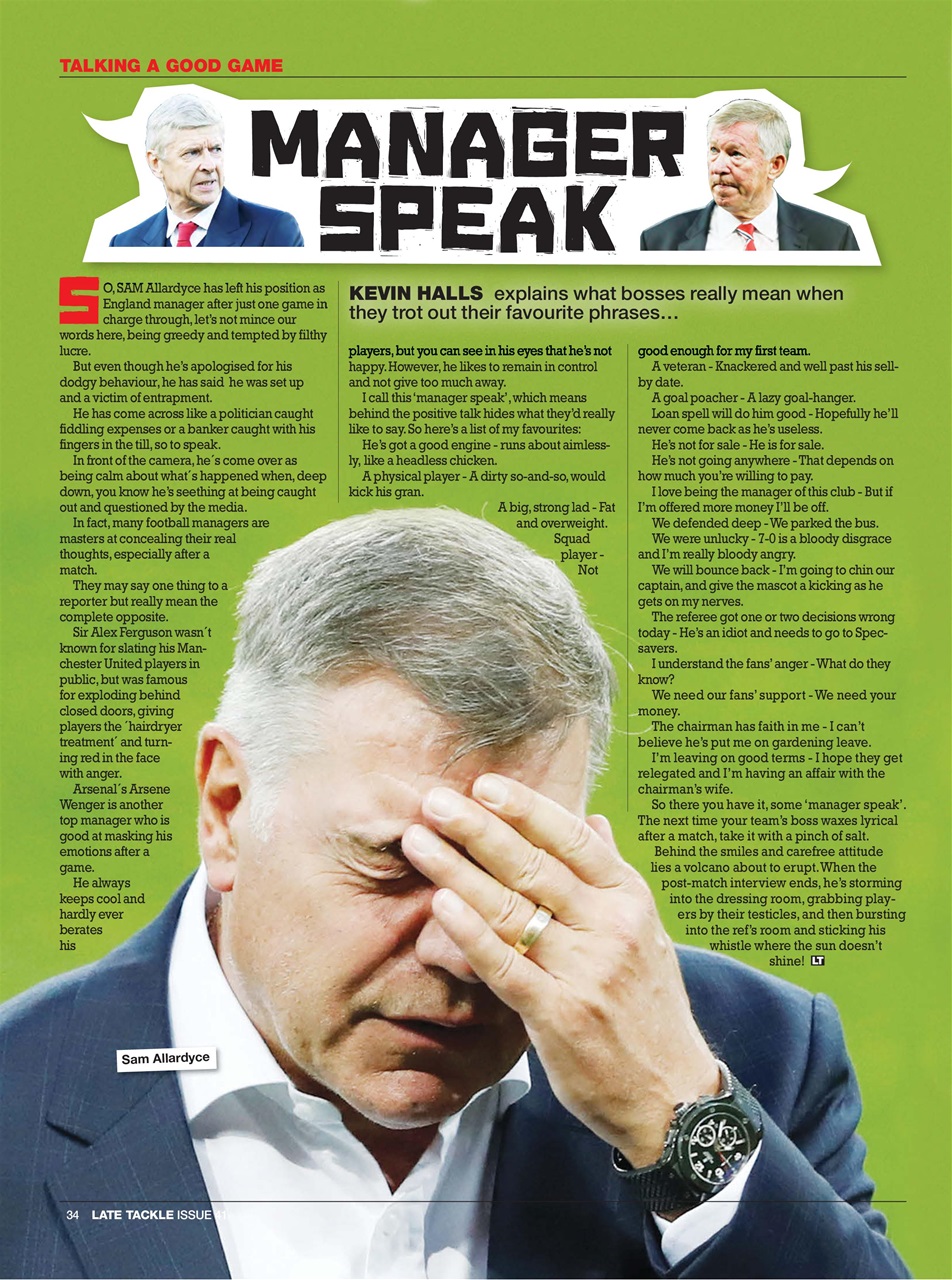 Late Tackle Football Magazine Preview Pages