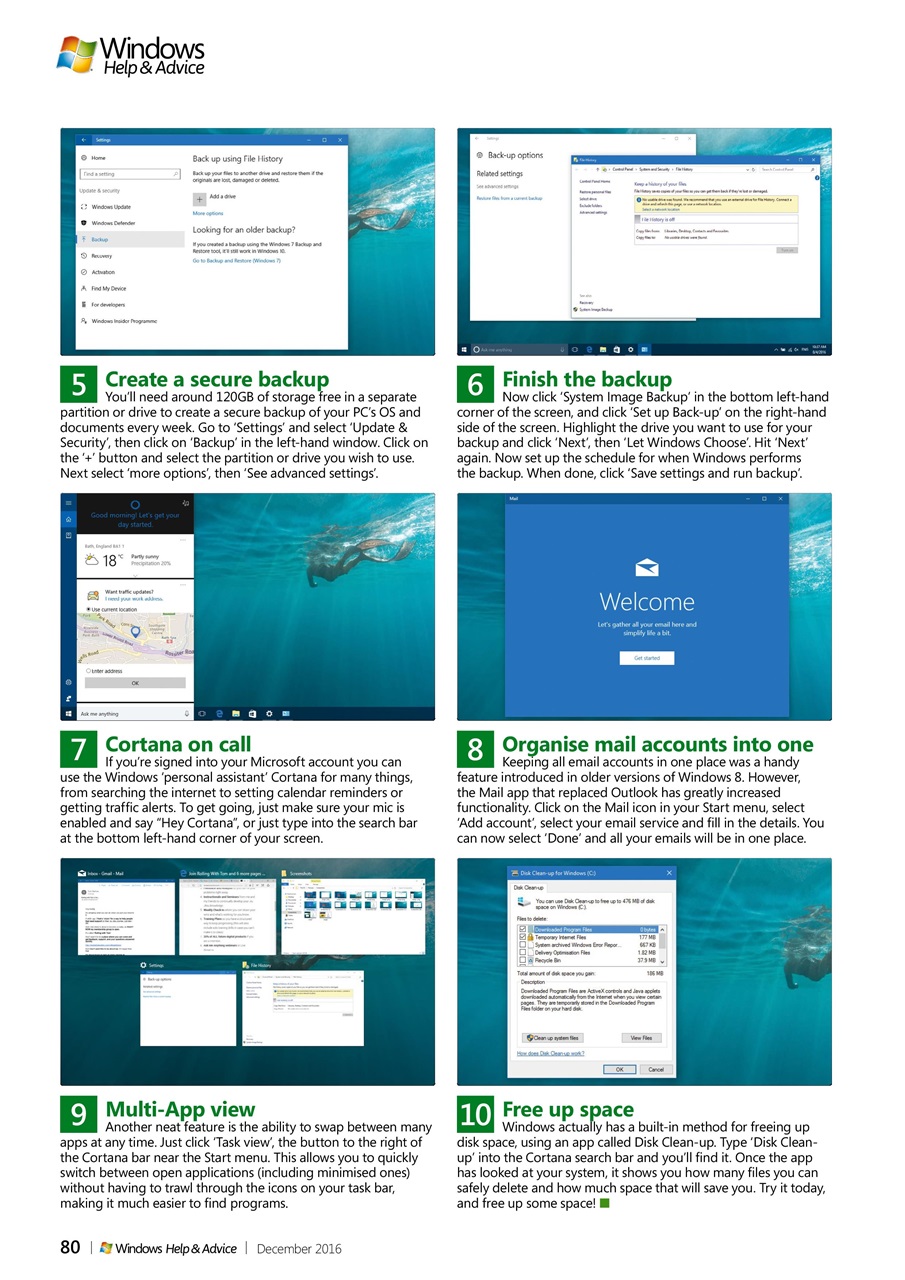 Windows Help & Advice Preview Pages