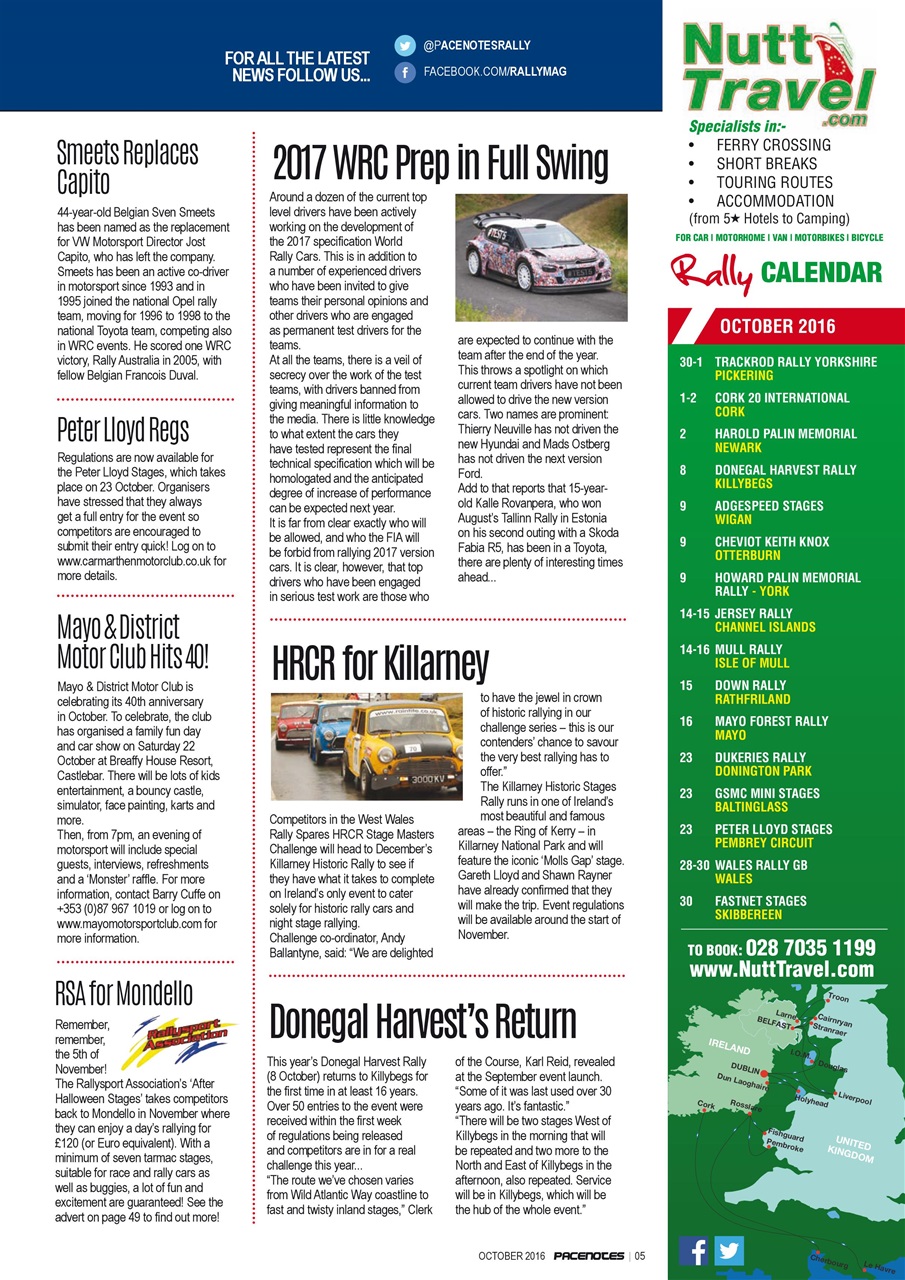 Pacenotes Rally magazine Preview Pages