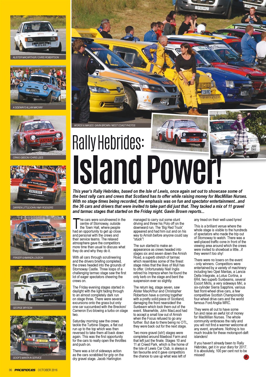 Pacenotes Rally magazine Preview Pages