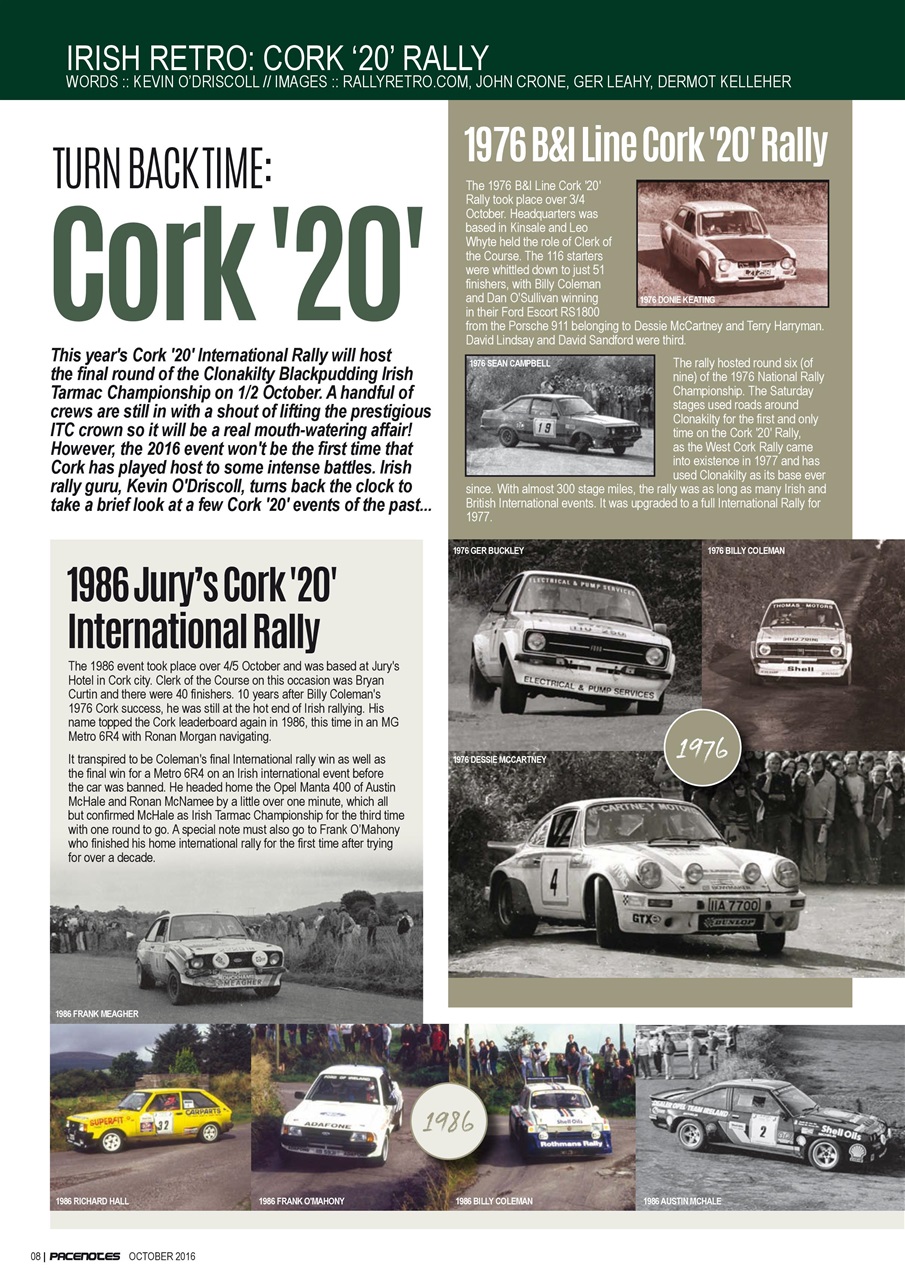 Pacenotes Rally magazine Preview Pages