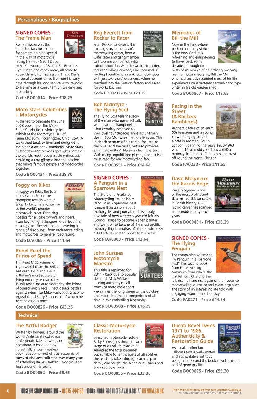 The Classic MotorCycle Preview Pages